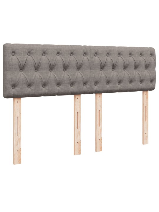 Box spring postel s matrací taupe 140x190 cm textil