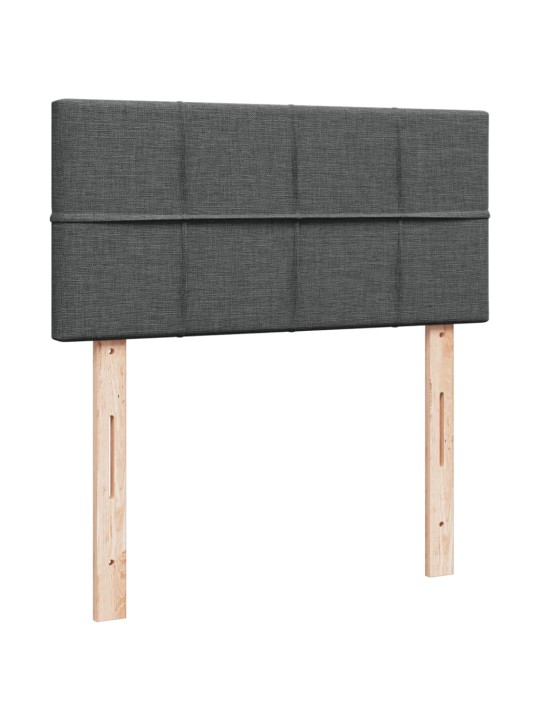 Box spring postel s matrací tmavě šedá Single textil