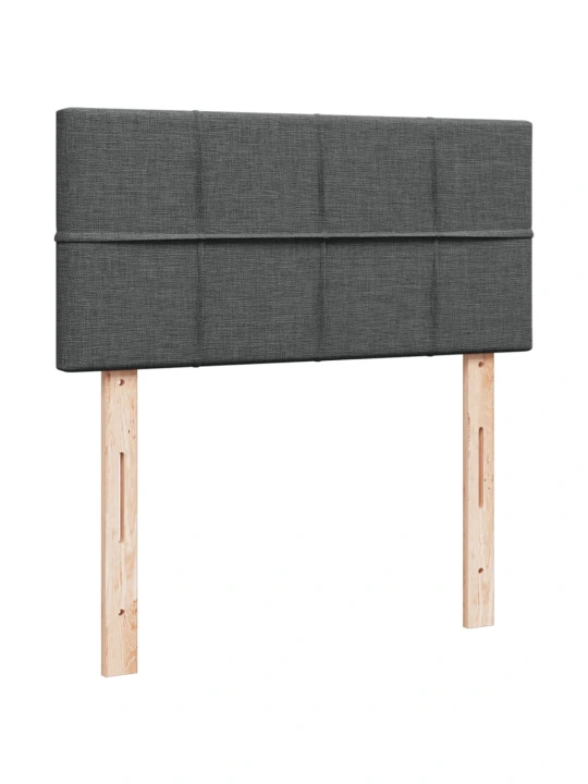Box spring postel s matrací tmavě šedá Single textil