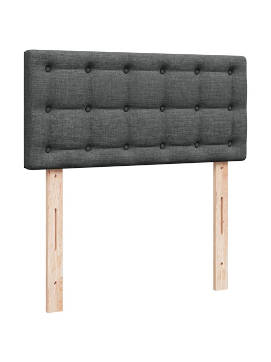 Box spring postel s matrací tmavě šedá Single textil
