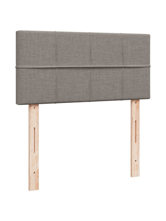 Box spring postel s matrací taupe 90x200 cm textil