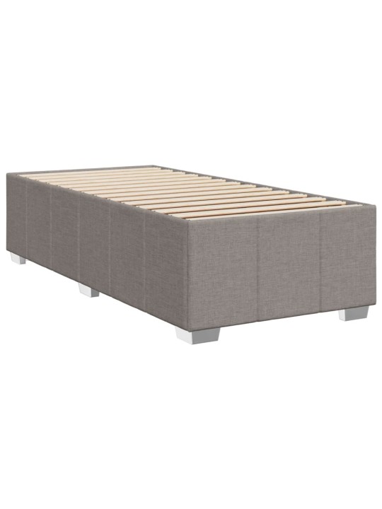Box spring postel s matrací taupe 90x200 cm textil