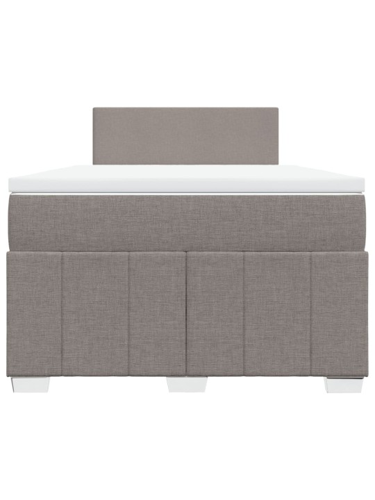 Box spring postel s matrací taupe 120x190 cm textil