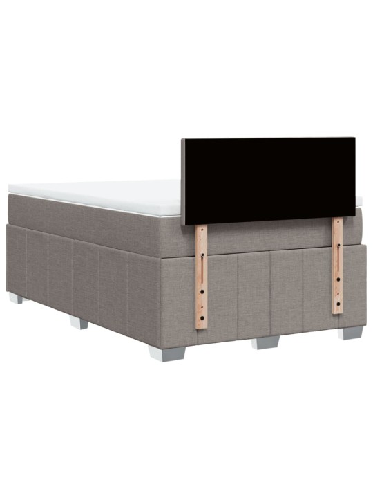Box spring postel s matrací taupe 120x190 cm textil