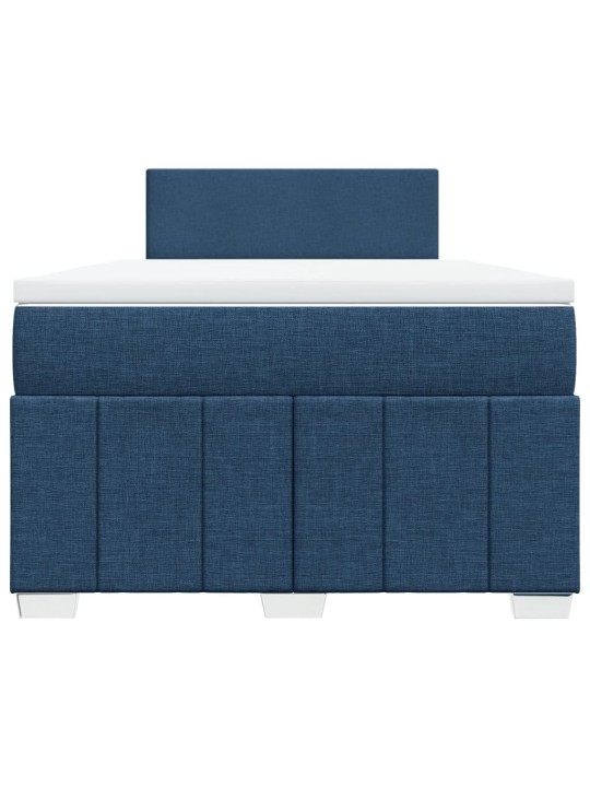 Box spring postel s matrací černá 120x190 cm textil