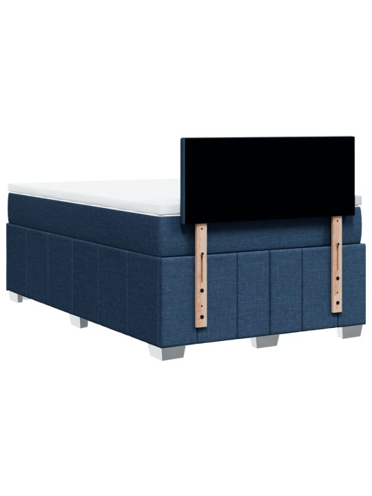 Box spring postel s matrací černá 120x190 cm textil