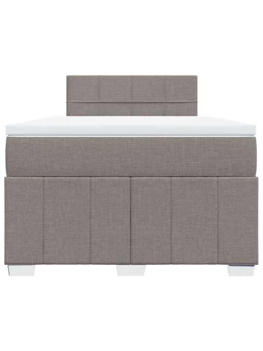 Box spring postel s matrací taupe 120x190 cm textil