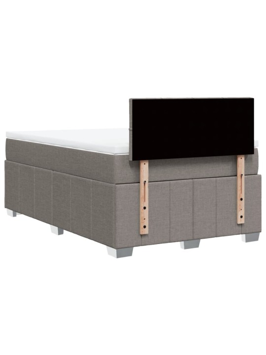 Box spring postel s matrací taupe 120x190 cm textil