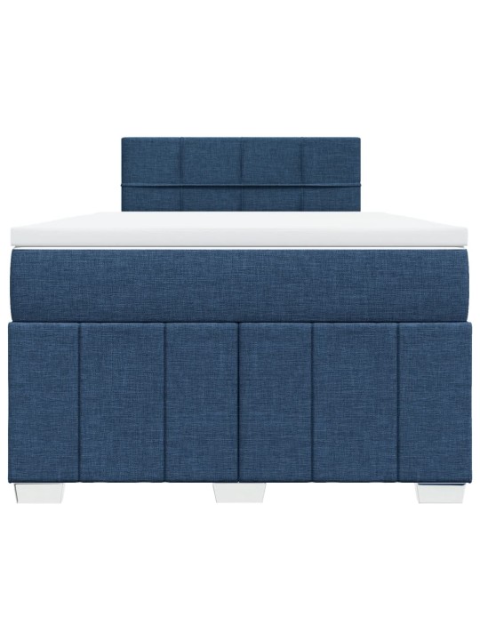 Box spring postel s matrací černá 120x190 cm textil