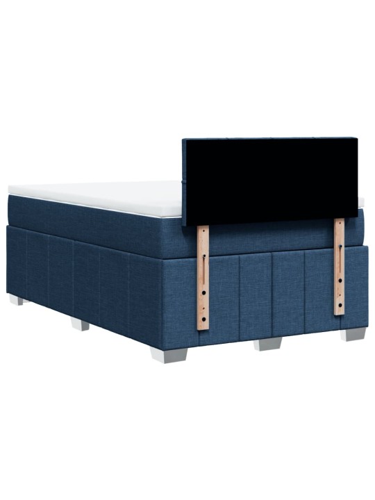 Box spring postel s matrací černá 120x190 cm textil