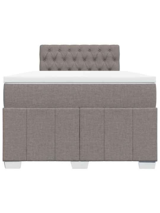 Box spring postel s matrací taupe 120x190 cm textil