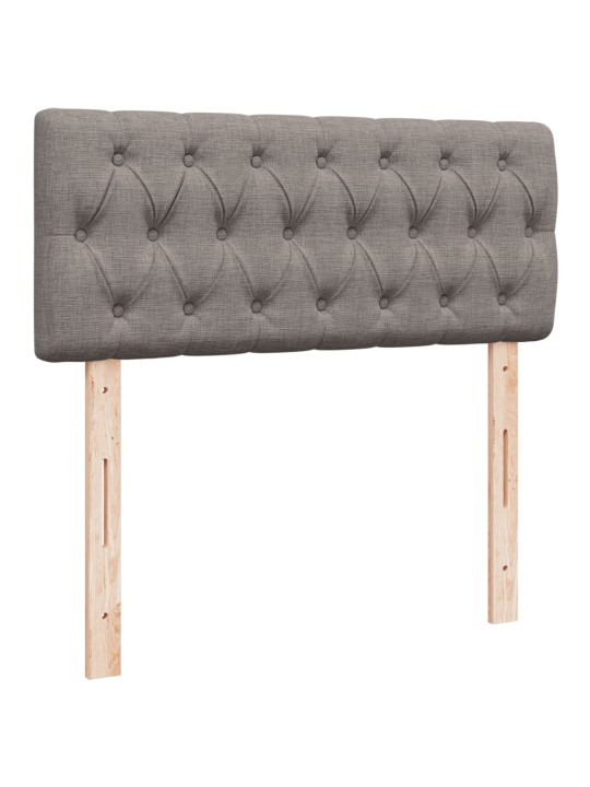 Box spring postel s matrací taupe 120x190 cm textil