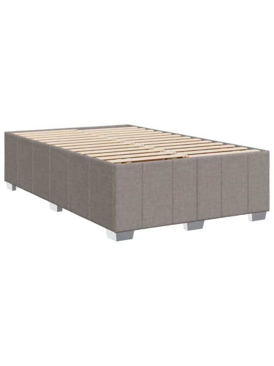 Box spring postel s matrací taupe 120x190 cm textil