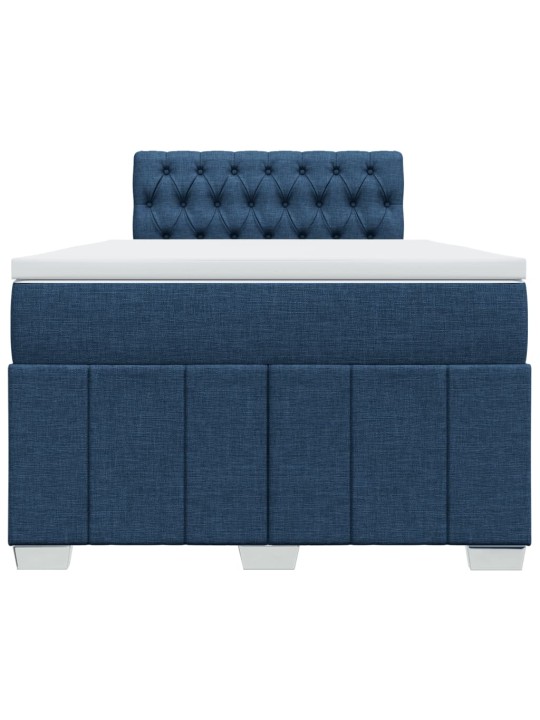 Box spring postel s matrací černá 120x190 cm textil