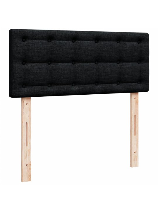Box spring postel s matrací černá 120x190 cm textil
