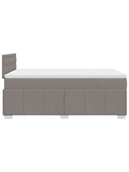 Box spring postel s matrací taupe 120x190 cm textil