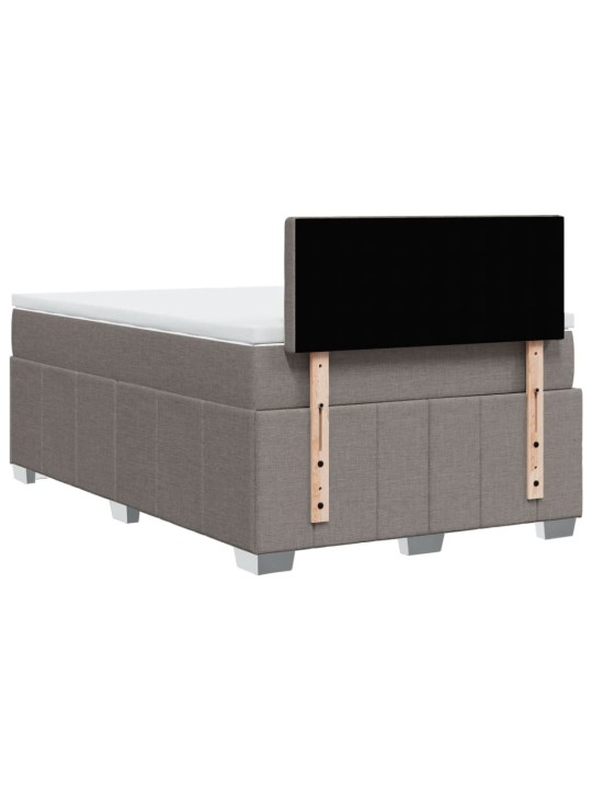 Box spring postel s matrací taupe 120x190 cm textil
