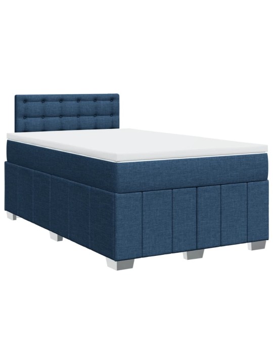 Box spring postel s matrací černá 120x190 cm textil