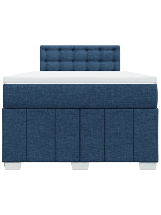Box spring postel s matrací černá 120x190 cm textil