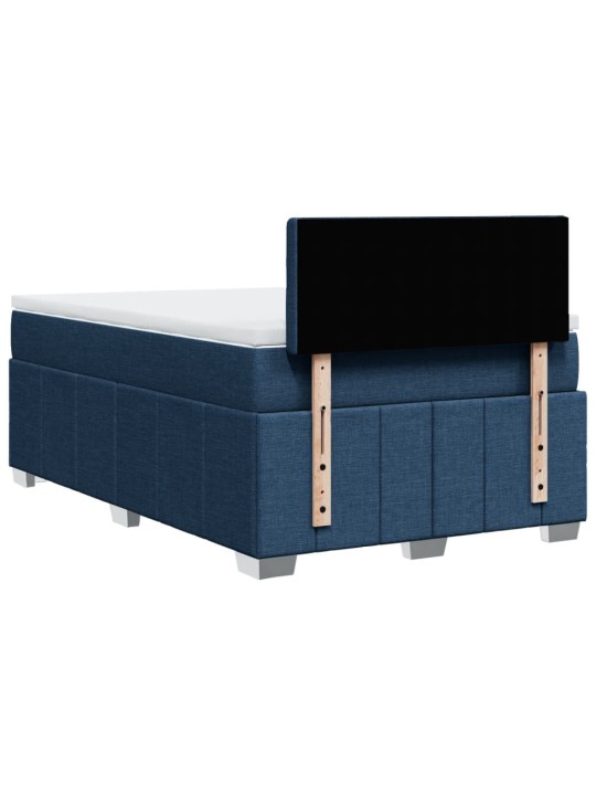 Box spring postel s matrací černá 120x190 cm textil