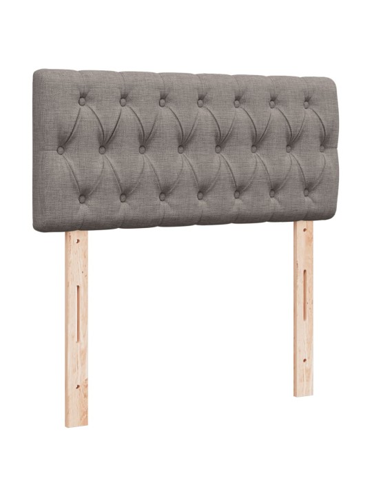 Box spring postel s matrací taupe 90x200 cm textil