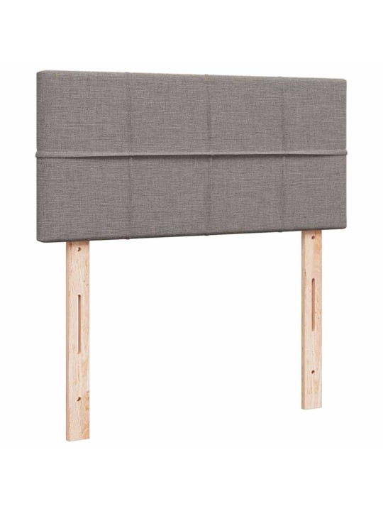 Box spring postel s matrací taupe 100 x 200 cm textil