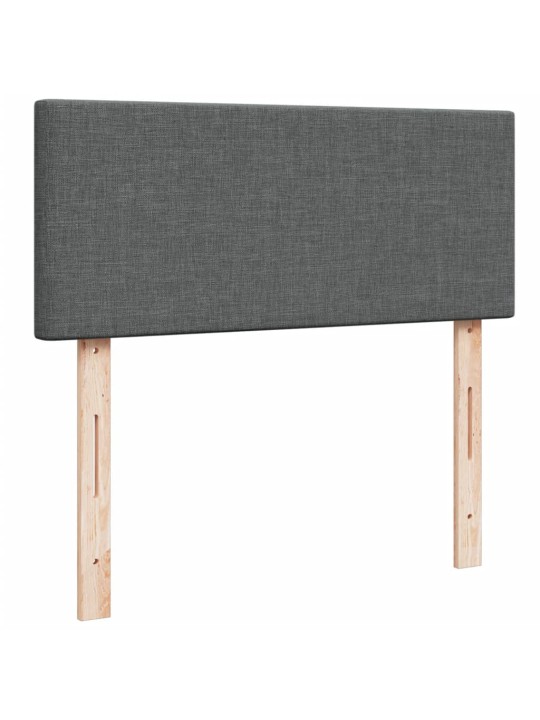 Box spring postel s matrací tmavě šedá 120x190 cm textil