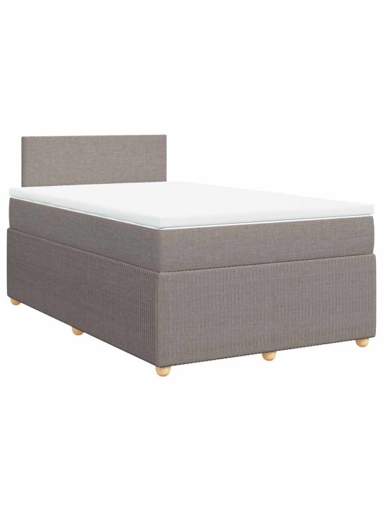 Box spring postel s matrací taupe 120x190 cm textil