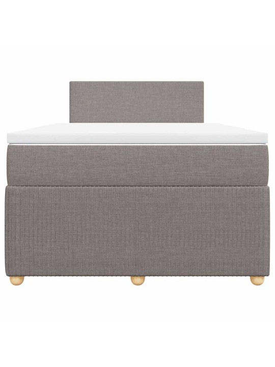 Box spring postel s matrací taupe 120x190 cm textil