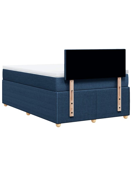 Box spring postel s matrací černá 120x190 cm textil