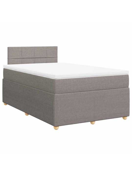 Box spring postel s matrací taupe 120x190 cm textil
