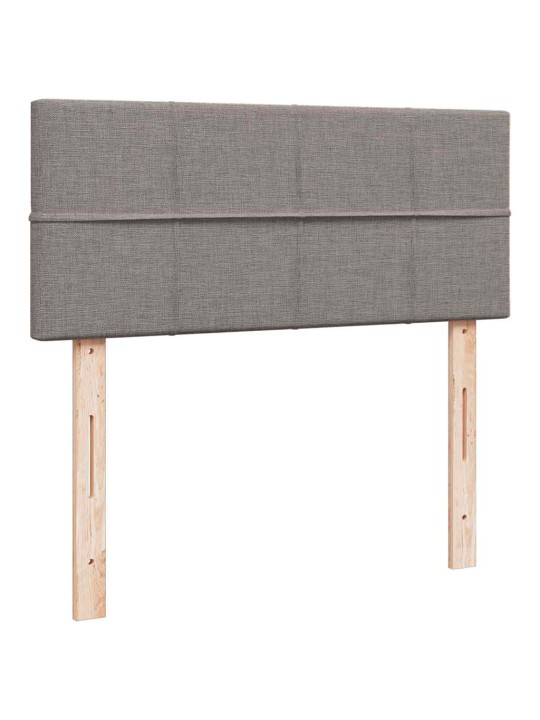 Box spring postel s matrací taupe 120x190 cm textil