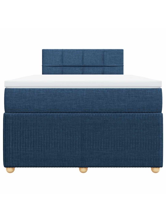 Box spring postel s matrací černá 120x190 cm textil