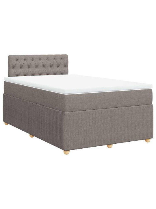 Box spring postel s matrací taupe 120x190 cm textil
