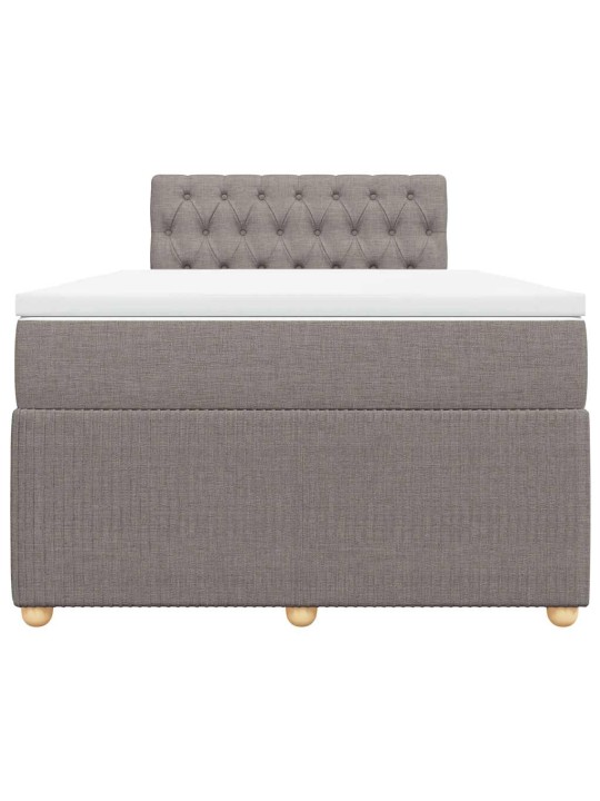 Box spring postel s matrací taupe 120x190 cm textil