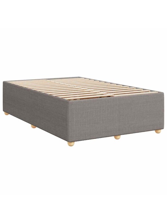 Box spring postel s matrací taupe 120x190 cm textil