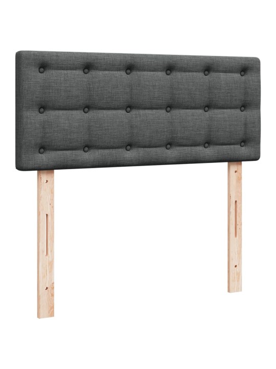 Box spring postel s matrací tmavě šedá 120x190 cm textil