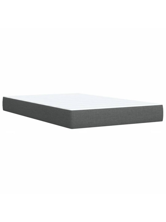 Box spring postel s matrací tmavě šedá 120x190 cm textil