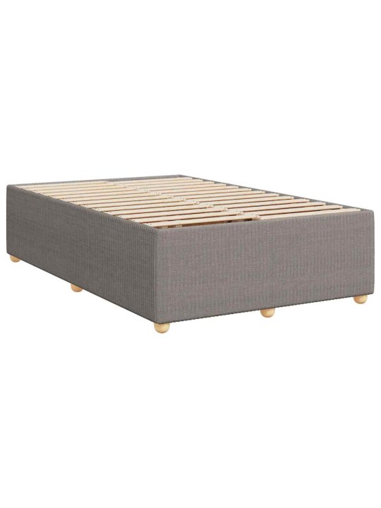 Box spring postel s matrací taupe 120x190 cm textil