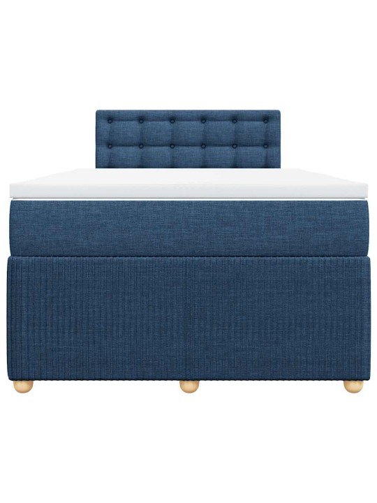 Box spring postel s matrací černá 120x190 cm textil