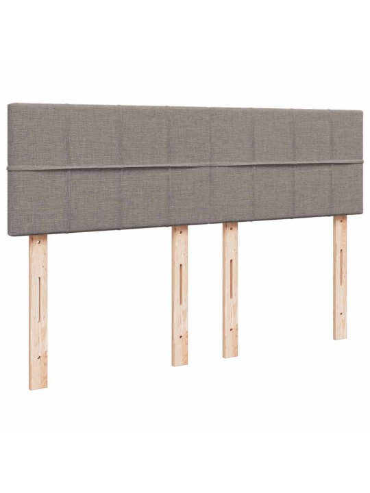 Box spring postel s matrací taupe 140x190 cm textil