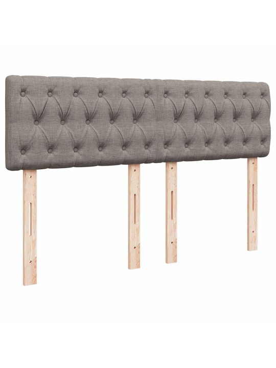 Box spring postel s matrací taupe 140x190 cm textil