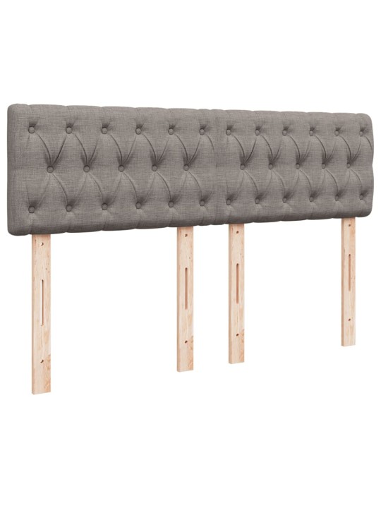 Box spring postel s matrací taupe 140x200 cm textil