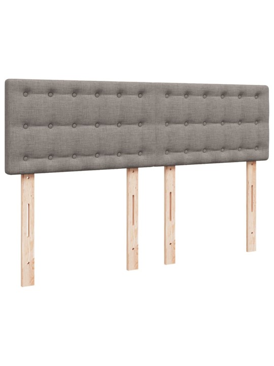 Box spring postel s matrací taupe 140x200 cm textil