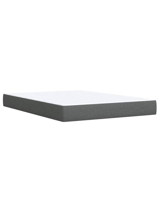 Box spring postel s matrací tmavě šedá 160x200 cm textil