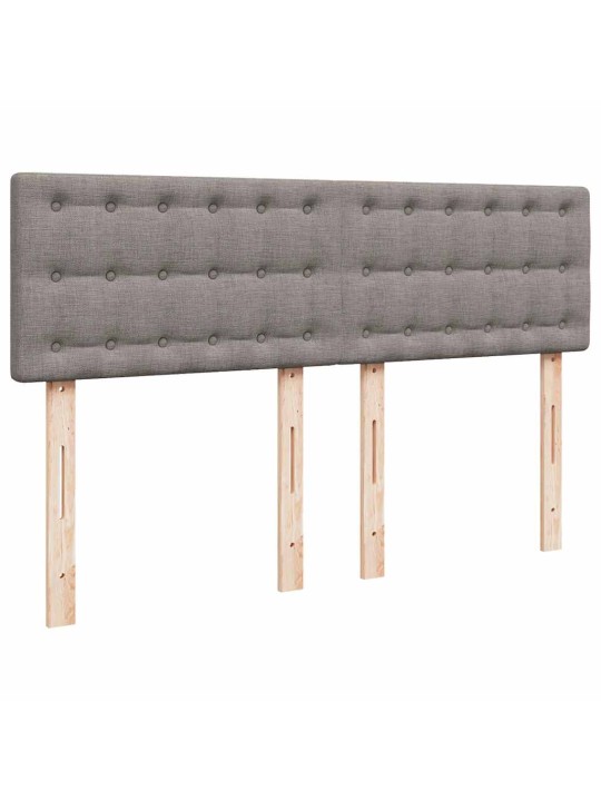 Box spring postel s matrací taupe 160x200 cm textil