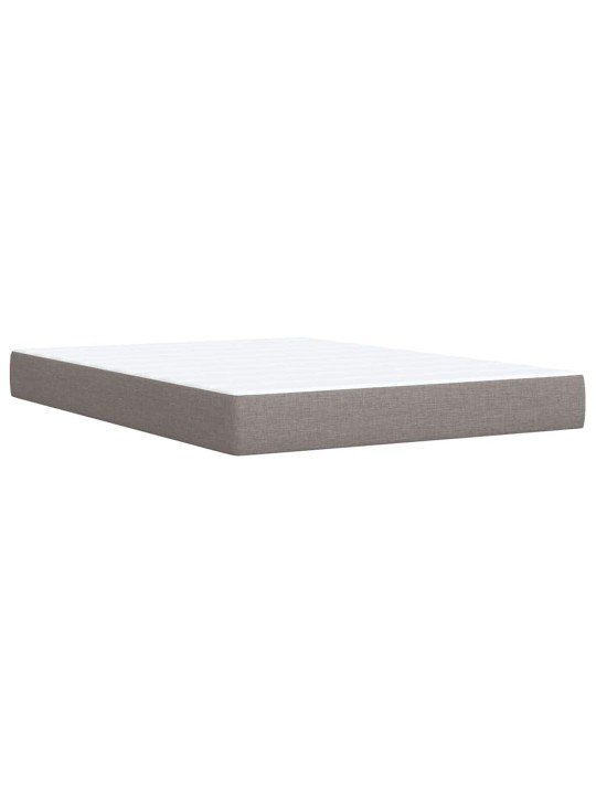 Box spring postel s matrací taupe 160x200 cm textil
