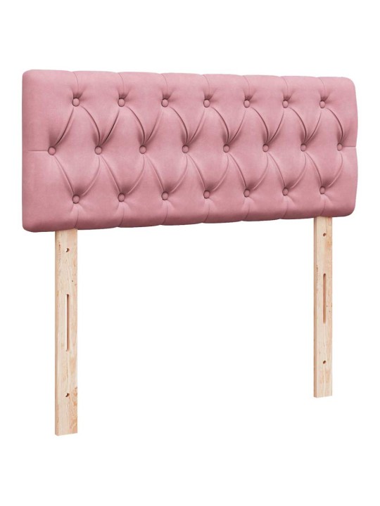 Box spring postel s matrací růžová 120 x 200 cm samet