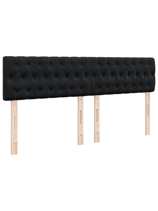 Box spring postel s matrací černá 180x200 cm samet