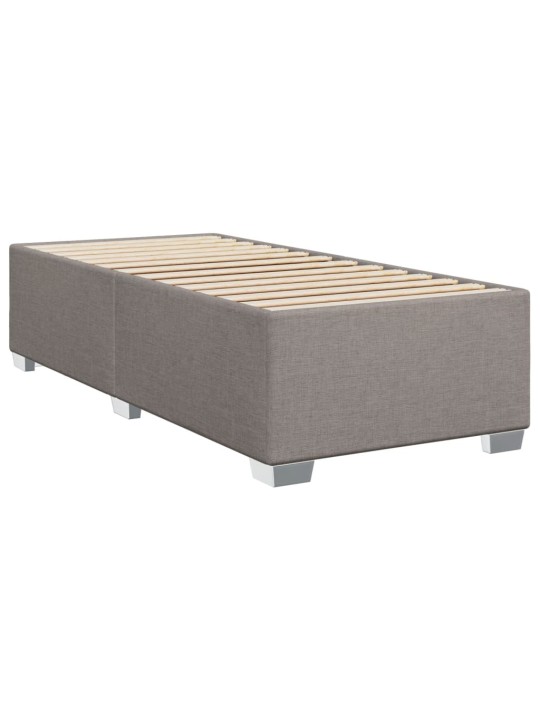 Box spring postel s matrací taupe 90x200 cm textil